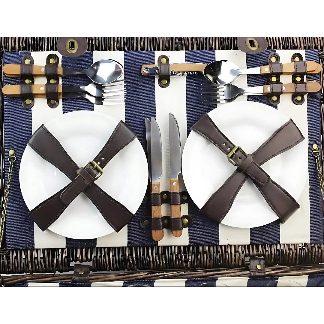 Extra large picnic basket - Set for 4