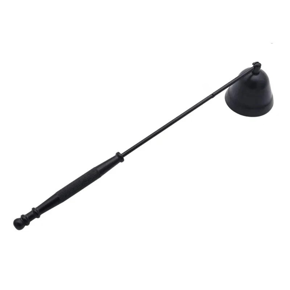 Black metal candle extinguisher – Wick trimmer & care tool