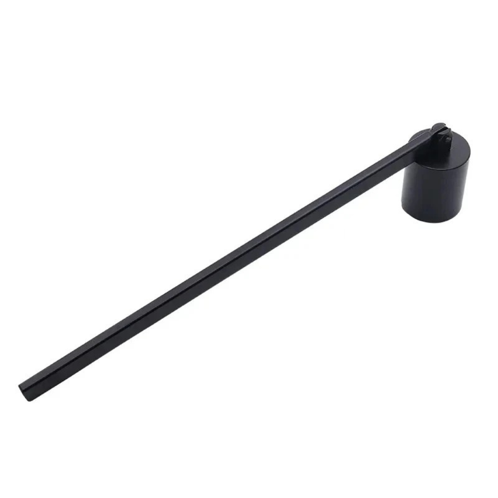 Black metal candle extinguisher – Wick trimmer & care tool