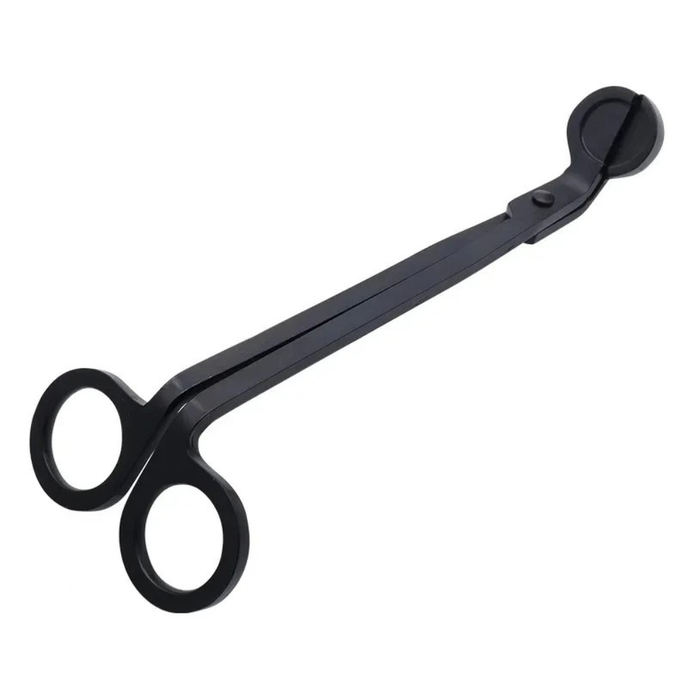 Black metal candle extinguisher – Wick trimmer & care tool