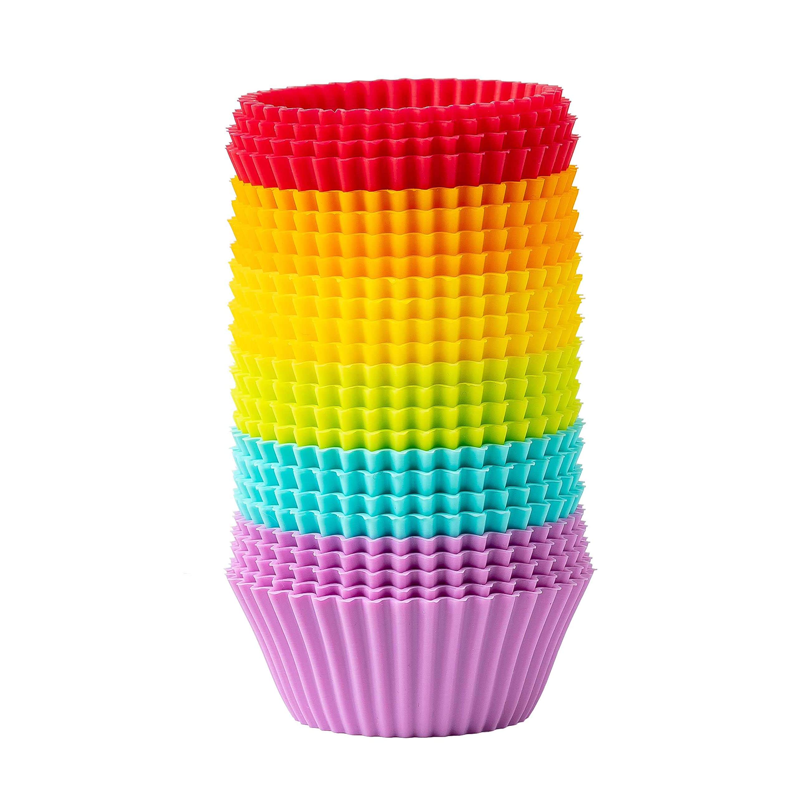 Premium silicone muffin cups - 24 pcs