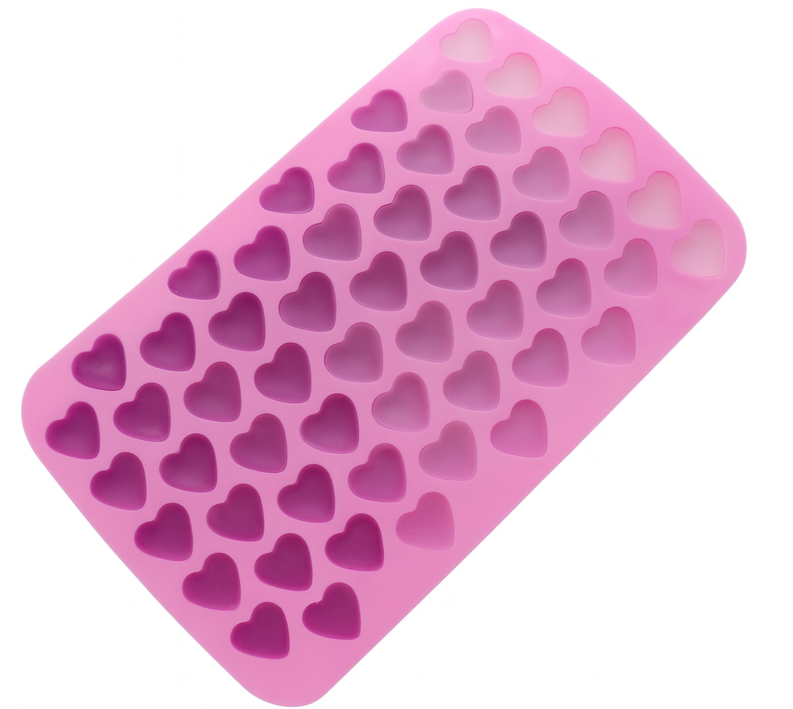 55 compartment heart silicone candle mold