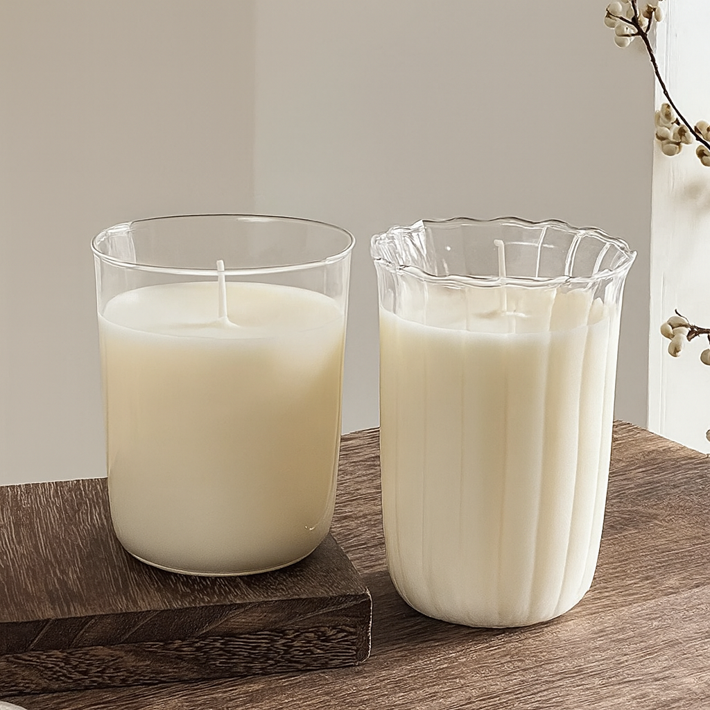 Glass candle jar – Aesthetic glass for candle making