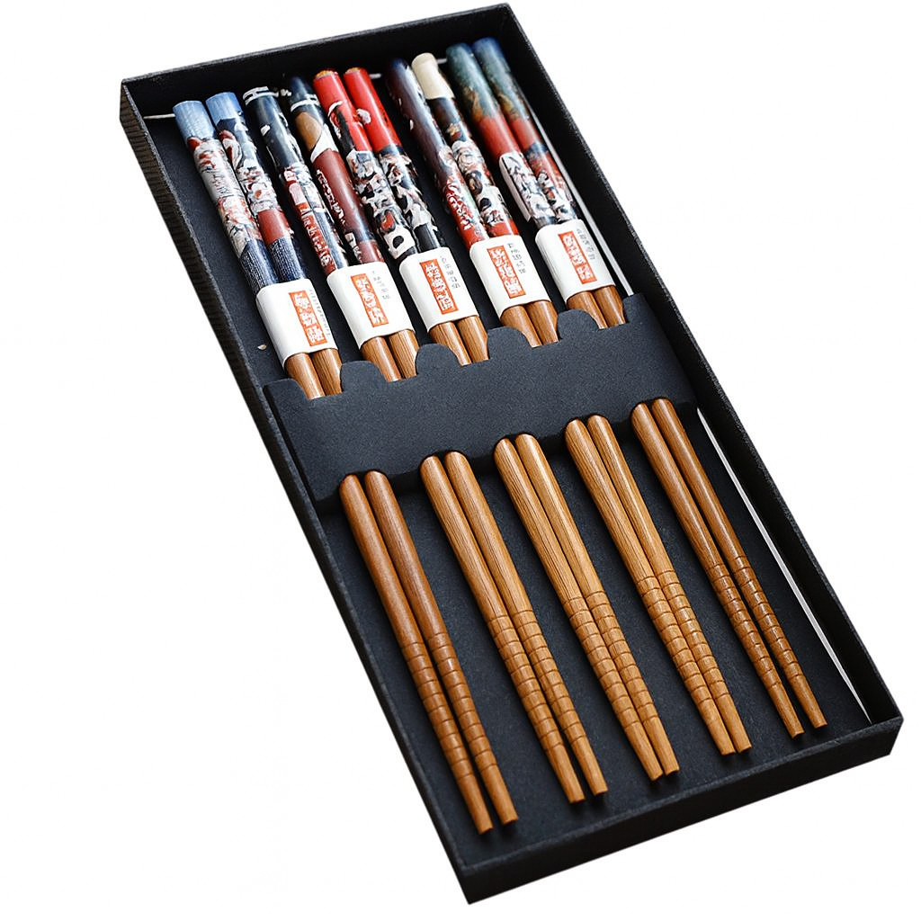 Bamboo chopsticks set