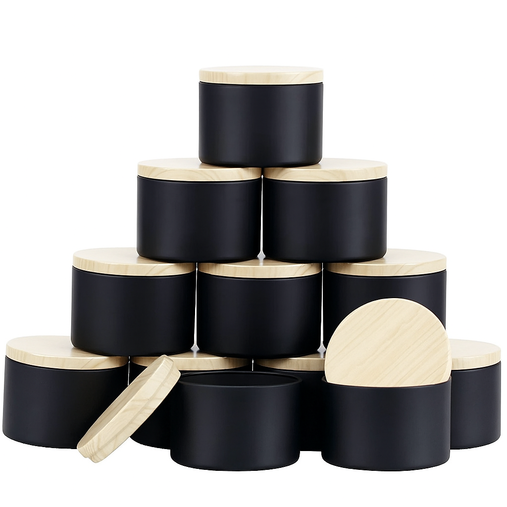 Candle tin jars - 12 pcs