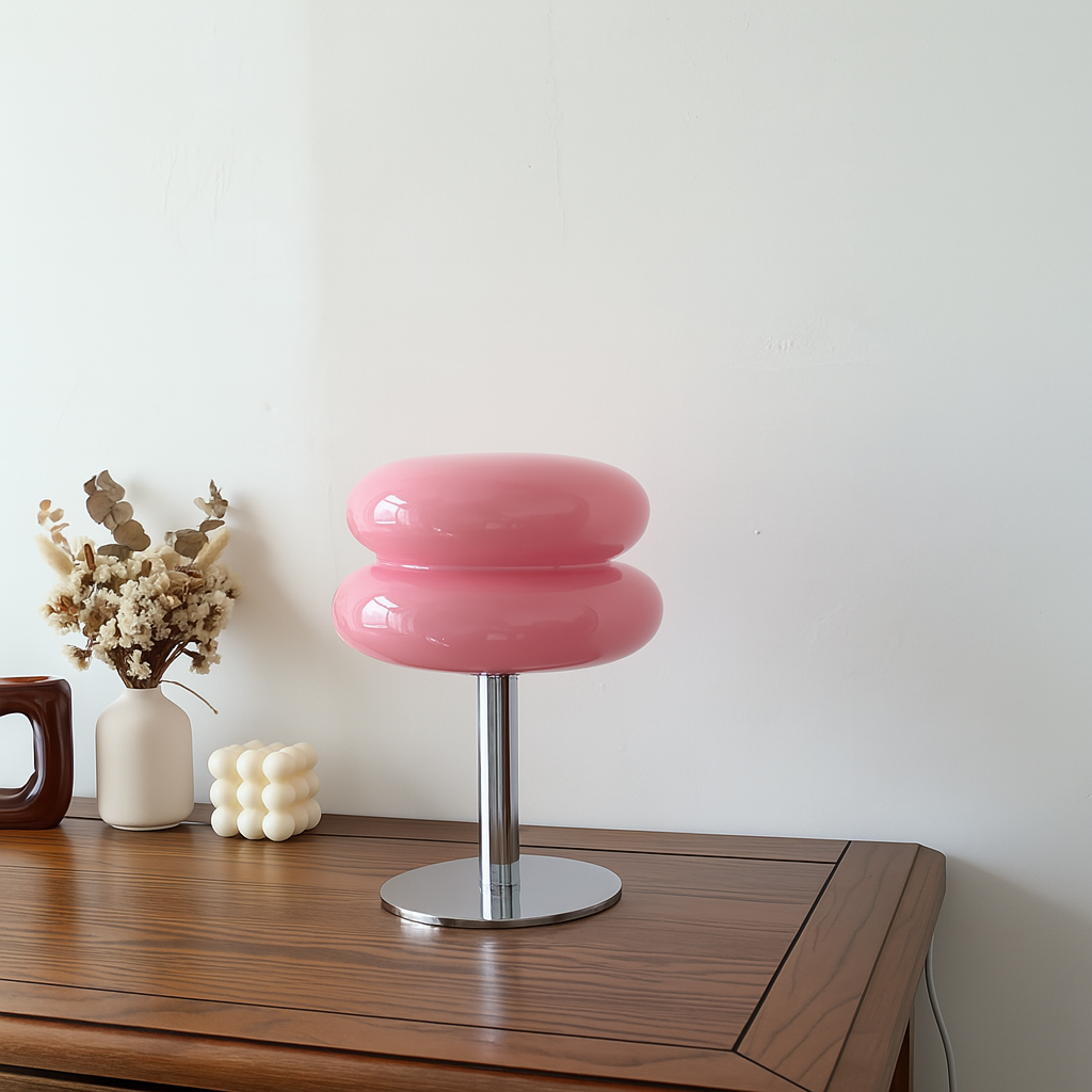 Macaron glass table lamp