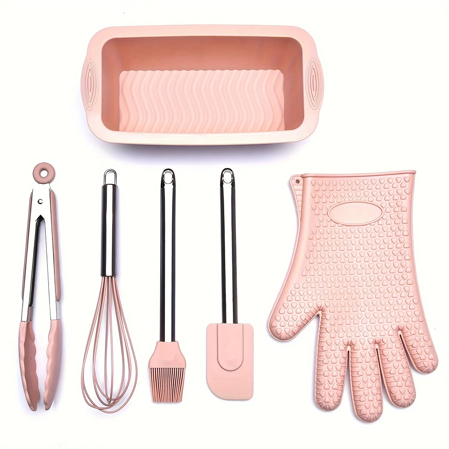 Silicone baking set - 6 tools for creative baking