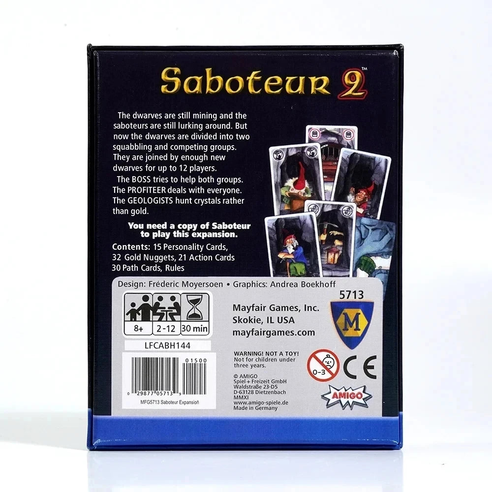 Saboteur – English card game of bluff & betrayal