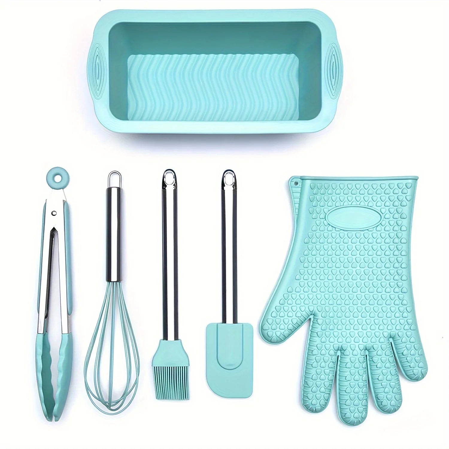 Silicone baking set - 6 tools for creative baking