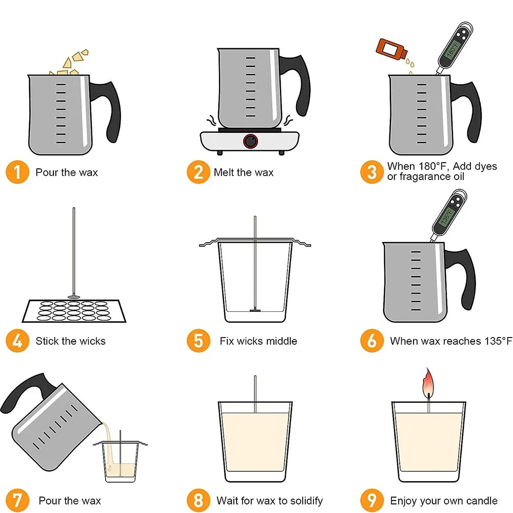 DIY candle making kit with hot plate – Complete set