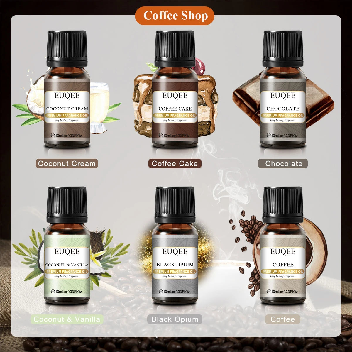 Coffee shop fragrance oils