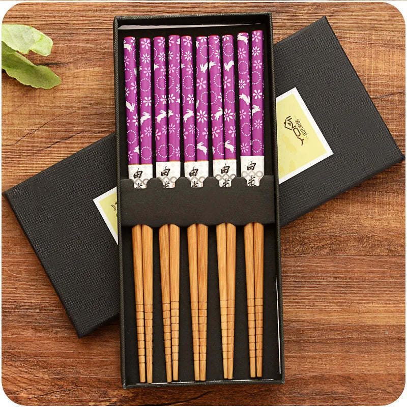 Bamboo chopsticks set