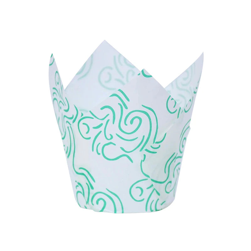 Newspaper style cupcake liners - 50 pcs