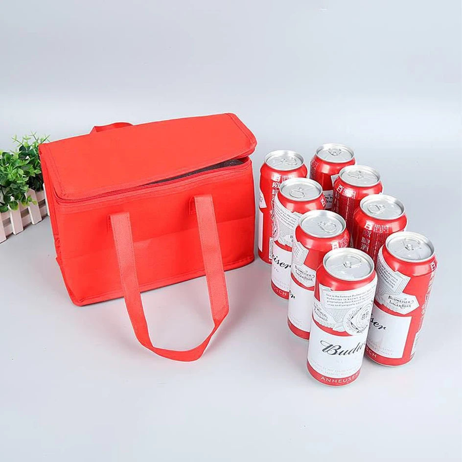 Portable insulated lunch cooler bag – Folding thermal tote