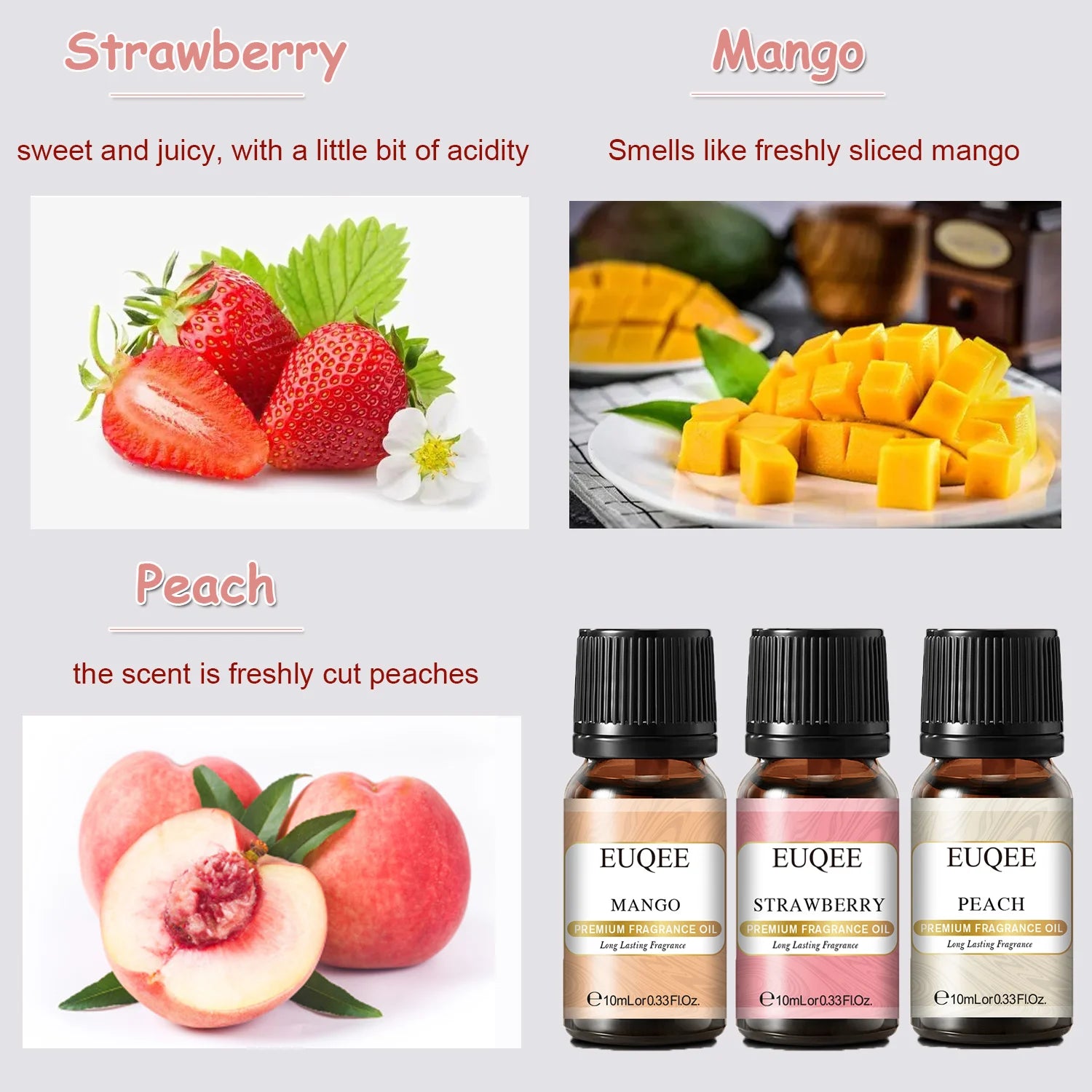 Sweet fruit fragrance oils