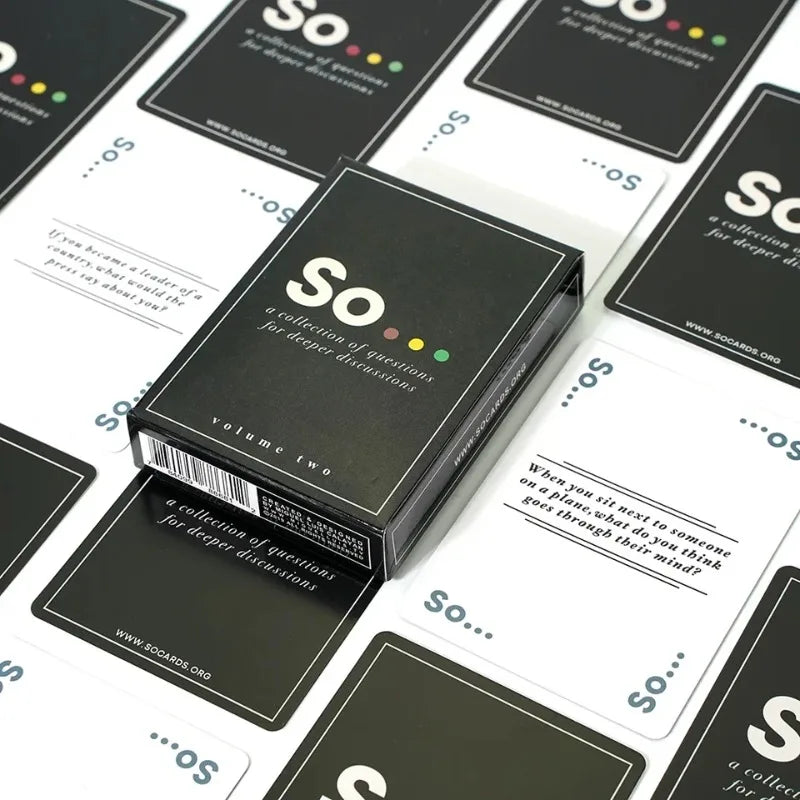 Conversation starter card game - Fun icebreaker for adults & families