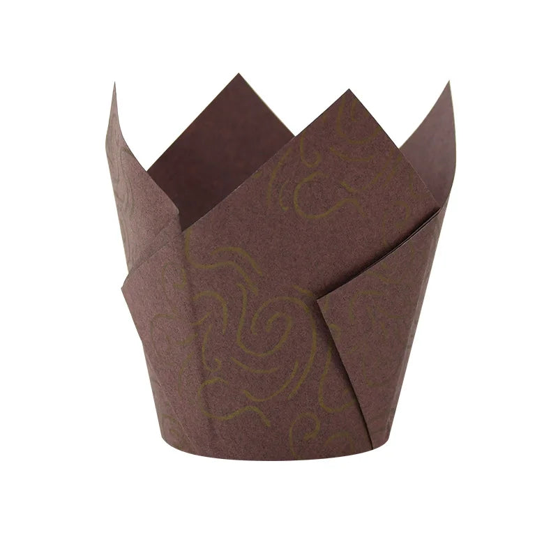 Newspaper style cupcake liners - 50 pcs