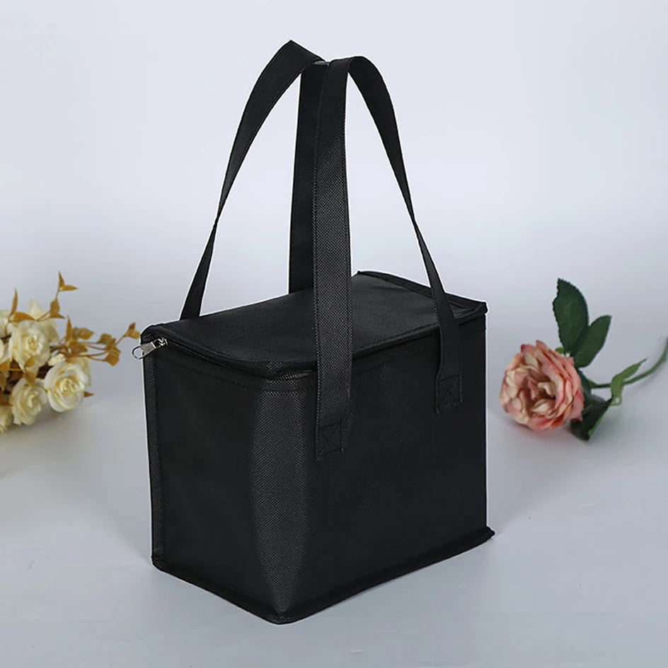 Portable insulated lunch cooler bag – Folding thermal tote