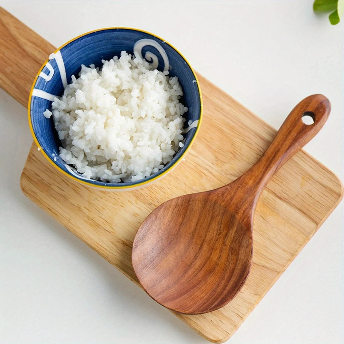 Wooden rice spoon