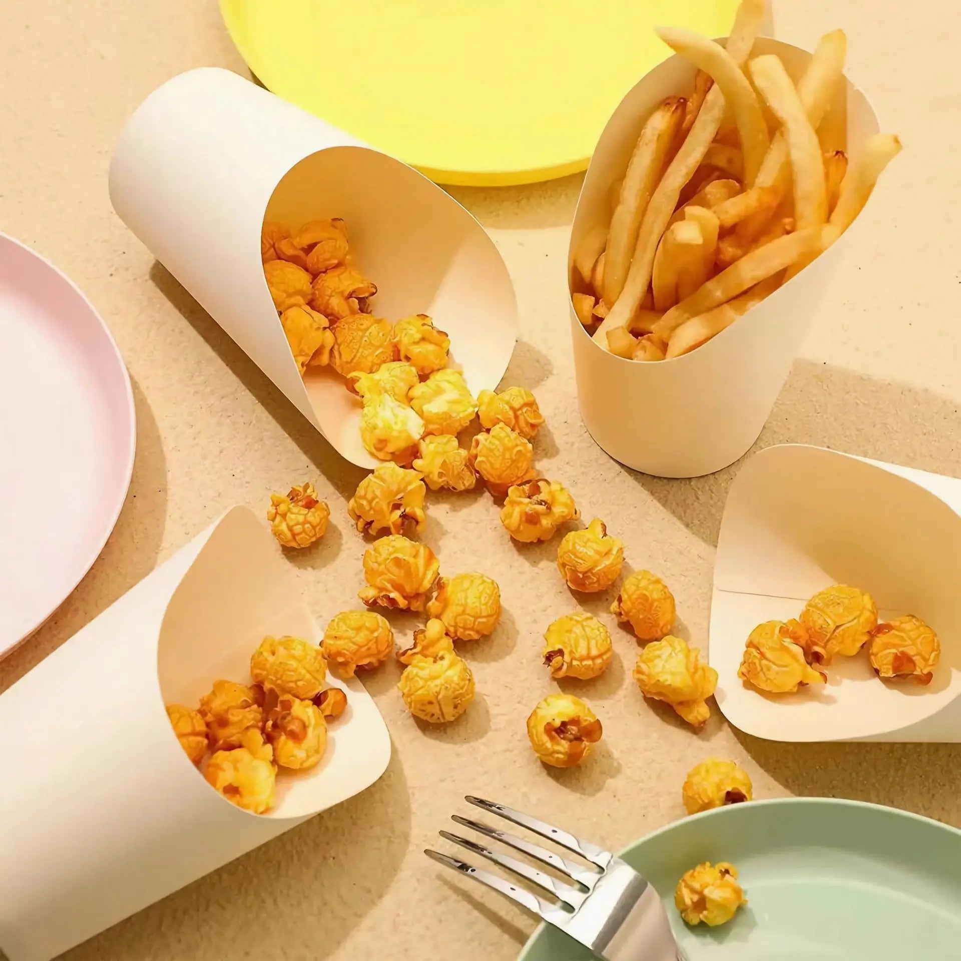 Kraft paper snack holders