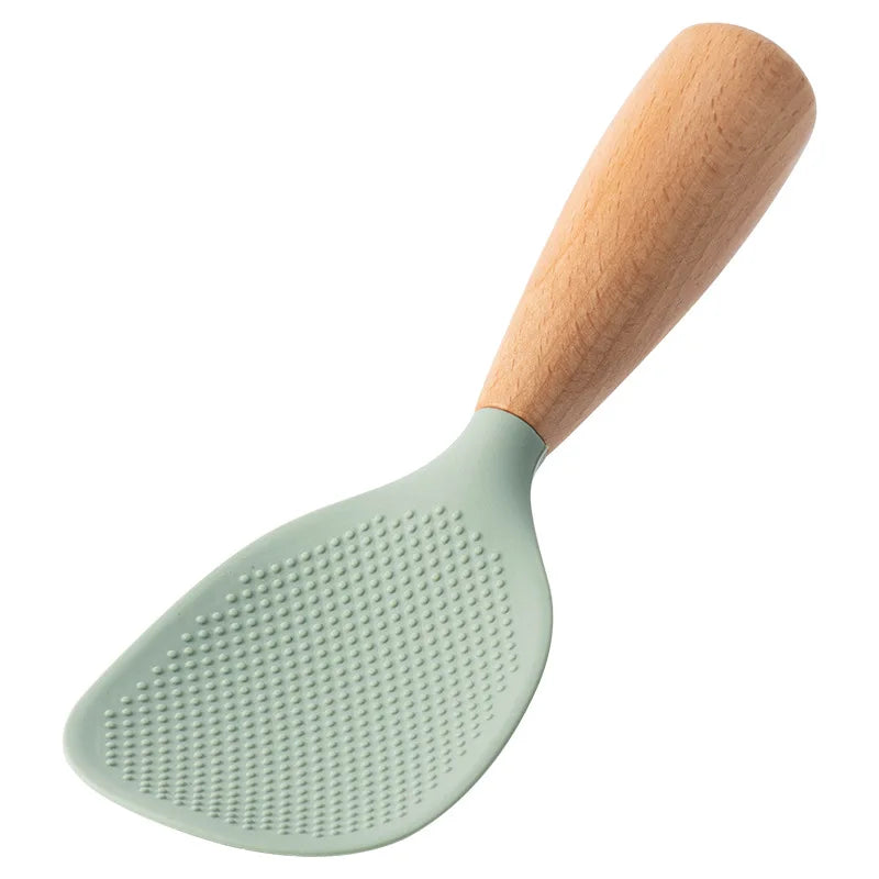 Non-stick silicone rice spoon – heat-resistant & anti-scalding