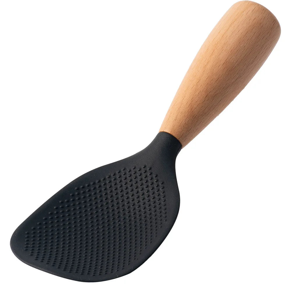 Non-stick silicone rice spoon – heat-resistant & anti-scalding