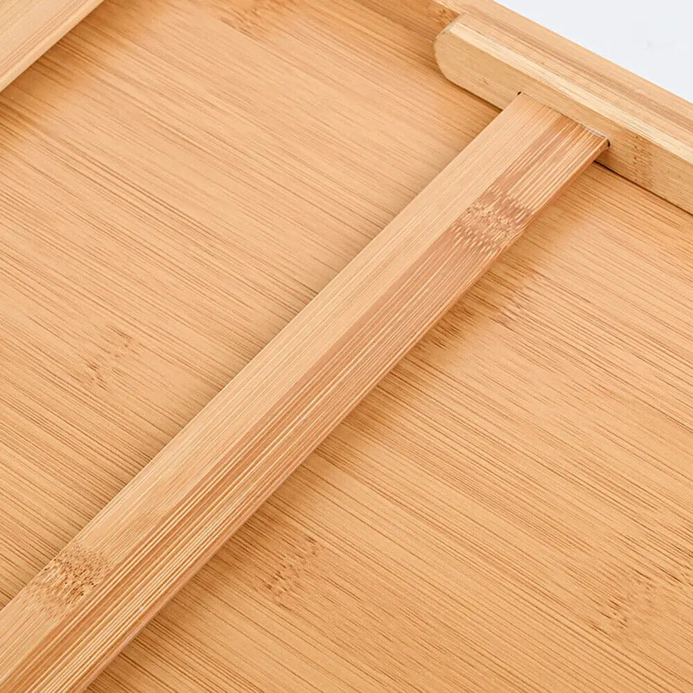 Bamboo picnic tray table - With foldable legs