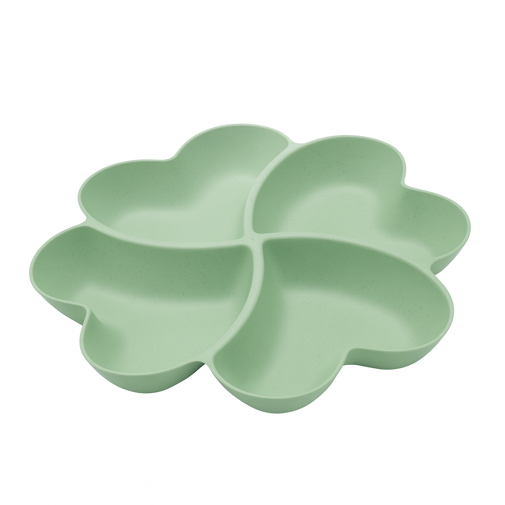 Eco-Friendly heart-shaped snack tray