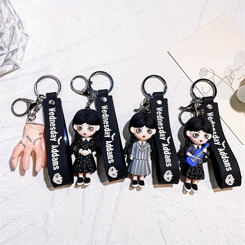 Wednesday Addams-Inspired Keychain