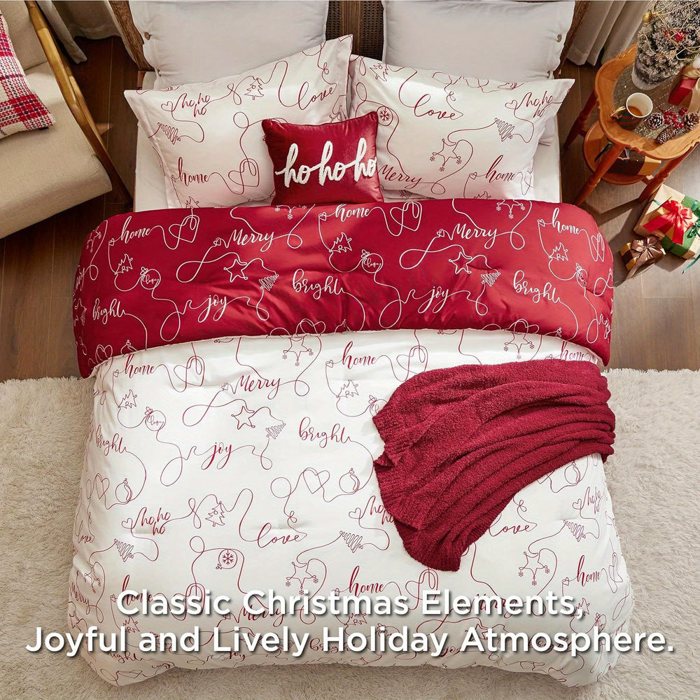 Bedsure 5pcs Christmas Comforter Set