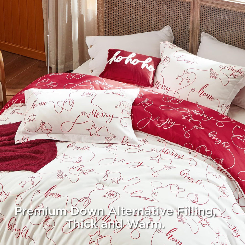 Bedsure 5pcs Christmas Comforter Set