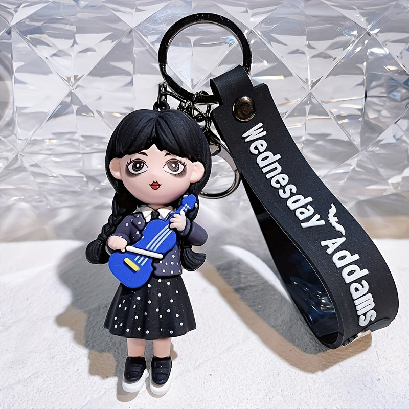 Wednesday Addams-Inspired Keychain