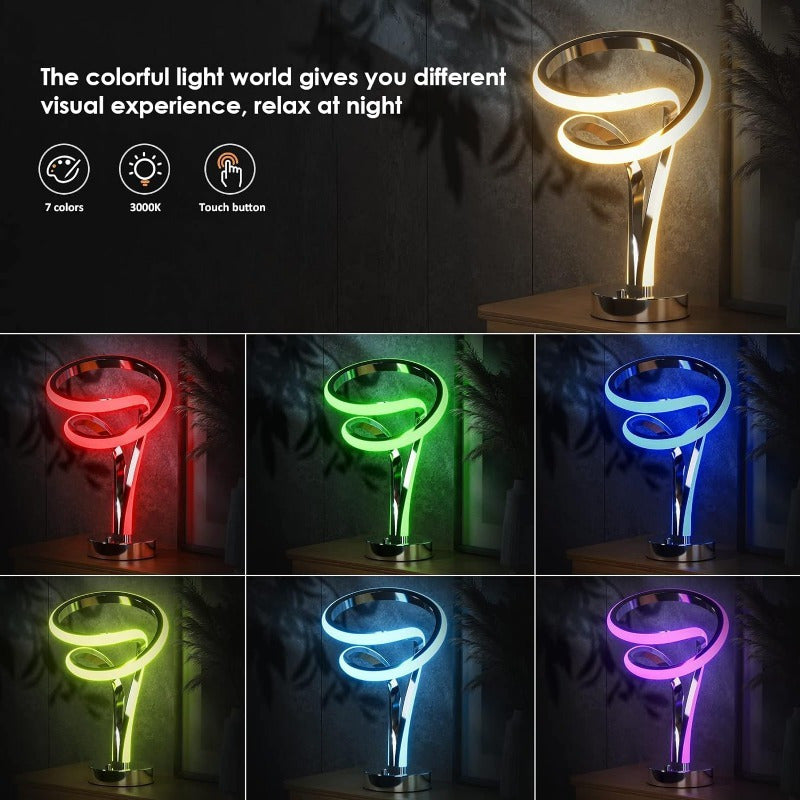 Spiral RGB Table Lamp