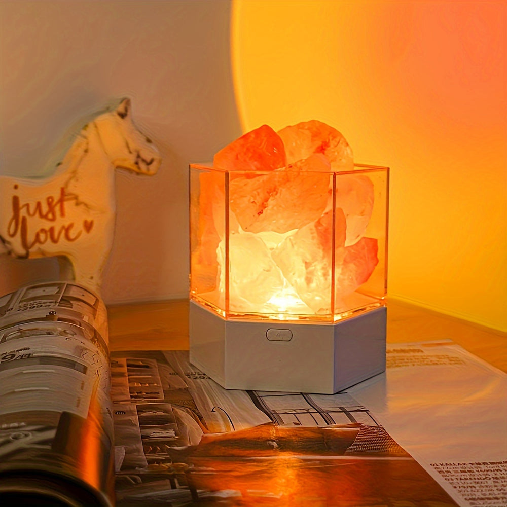 Bedroom Salt Stone Lamp