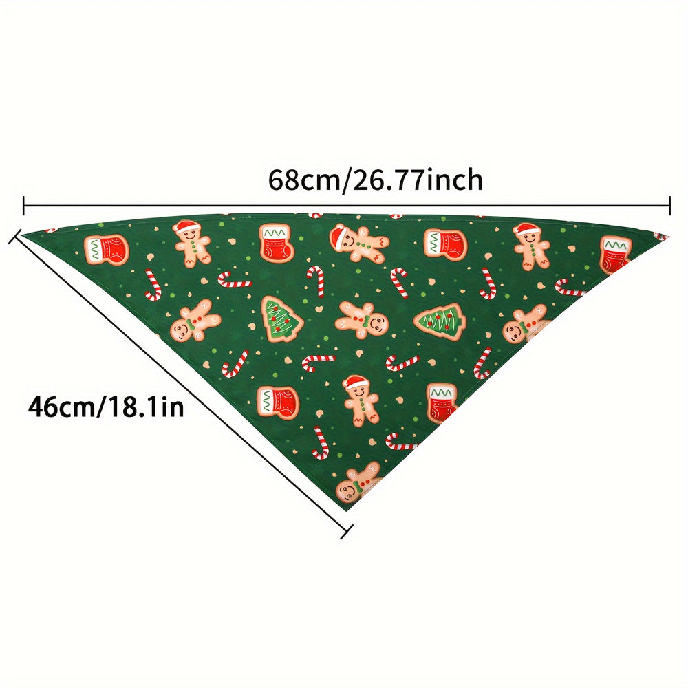 2-Pack Christmas Dog Bandanas