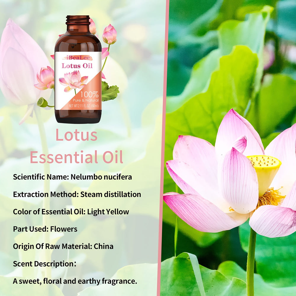 60ml 100% Pure Natural Luxurious Lotus Facial Oil