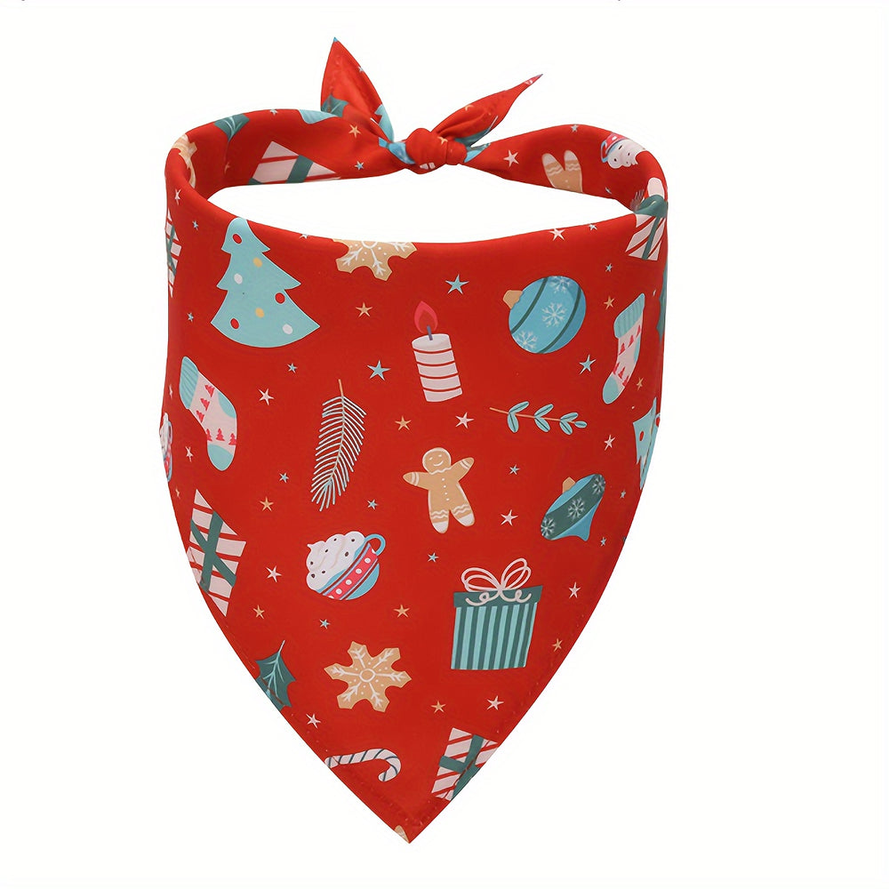 2-Pack Christmas Dog Bandanas