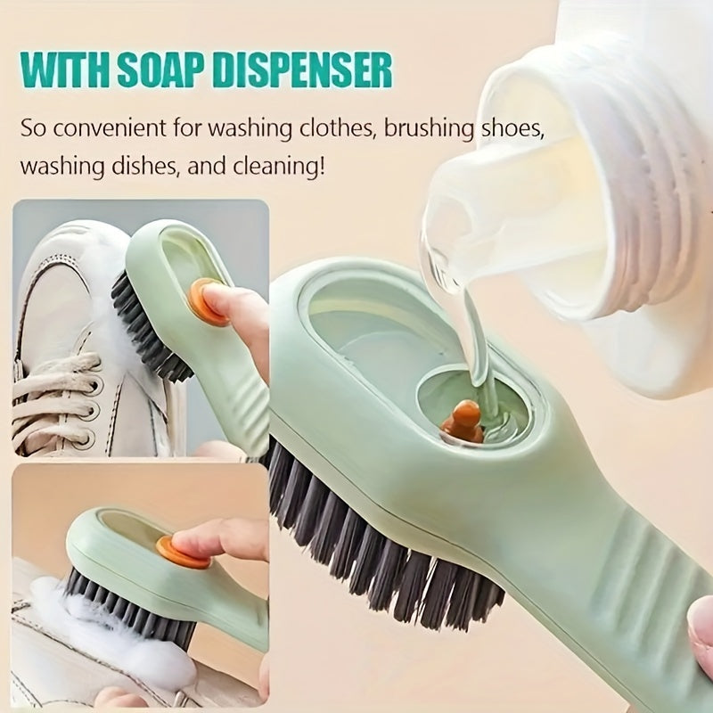 Shoe Brush With Built-In Soap Dispenser