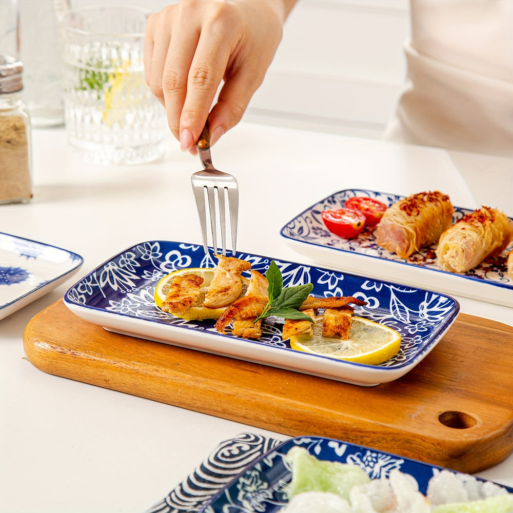 6-Piece Rectangle Serving Plates Set