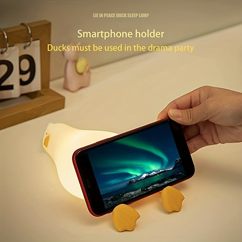 Silicone Cute Duck Night Light