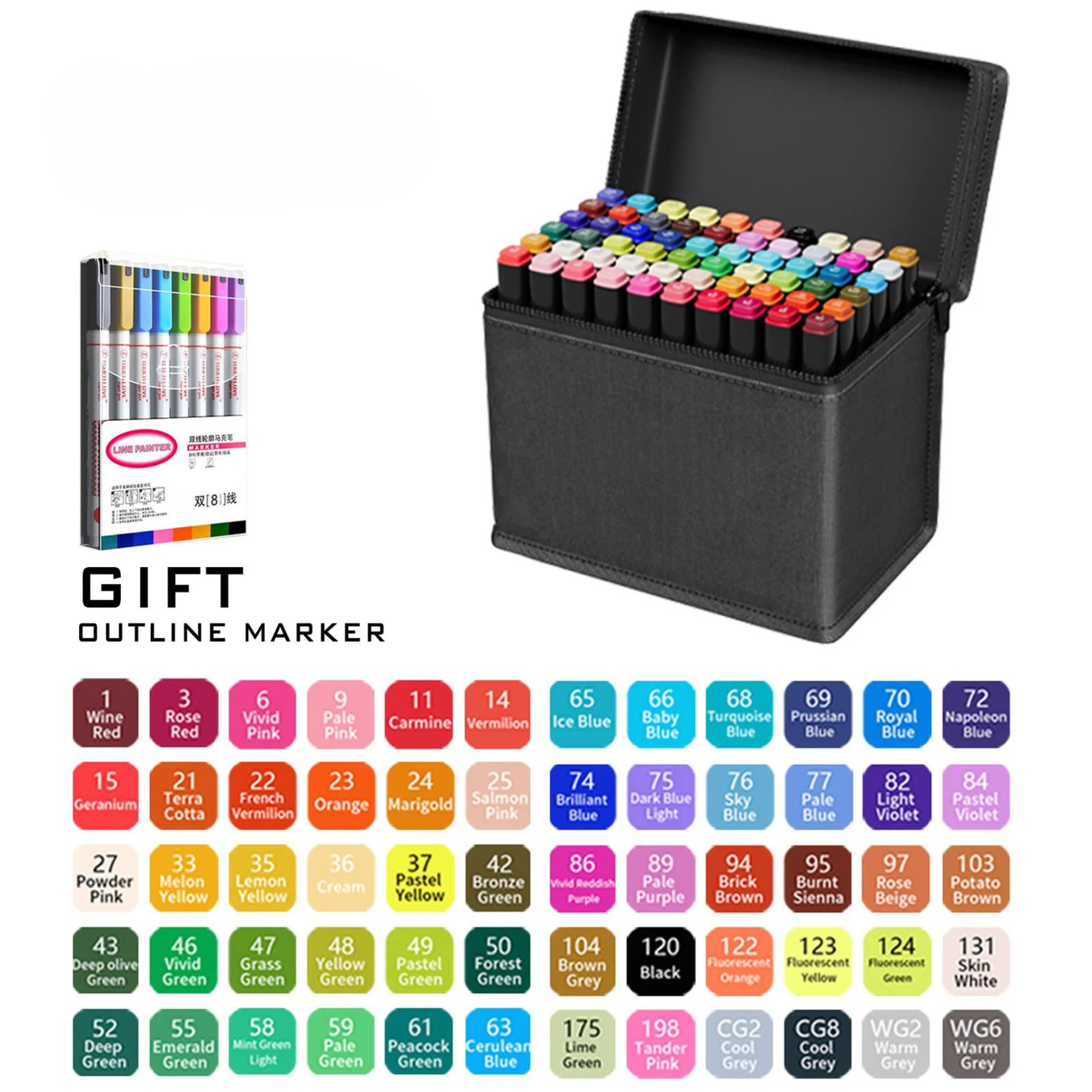 Art marker set - 12 to 60 colors