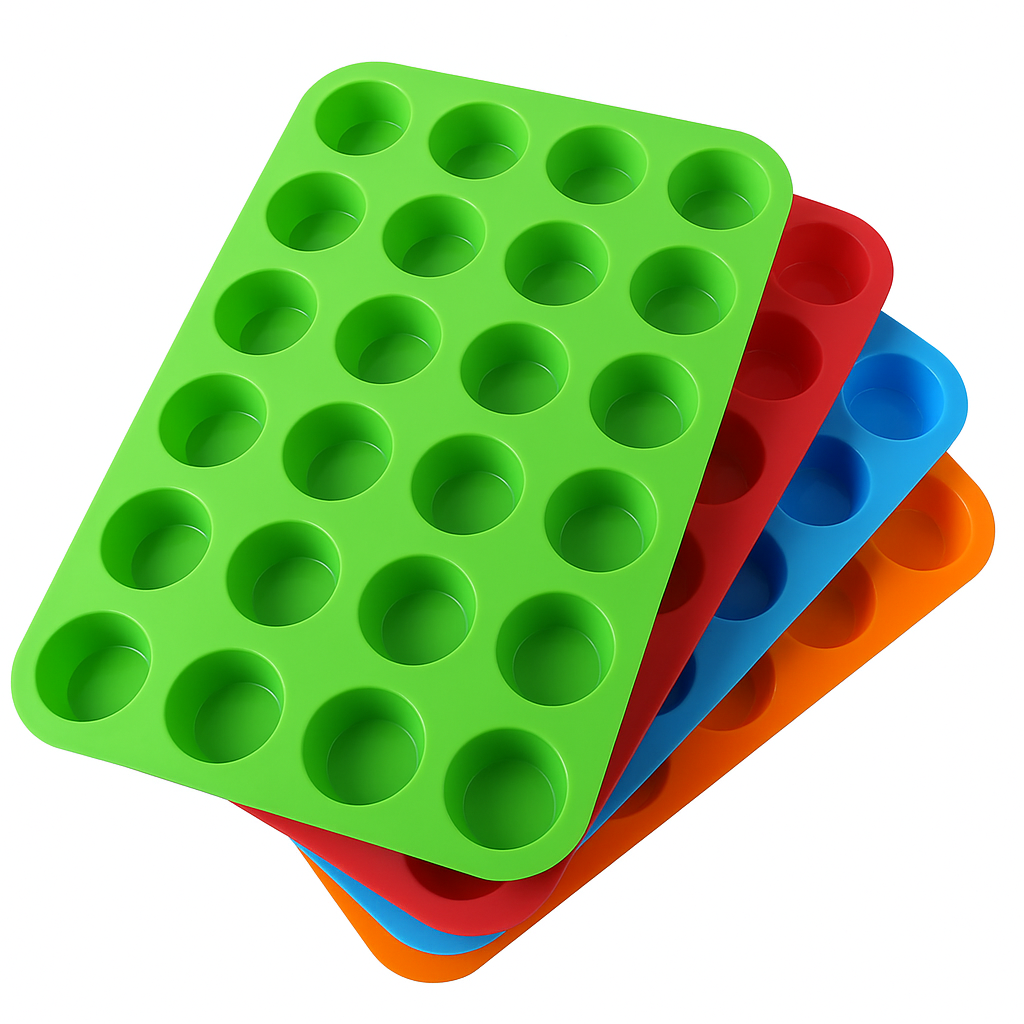 Silicone baking mold - 24 mini muffin cups