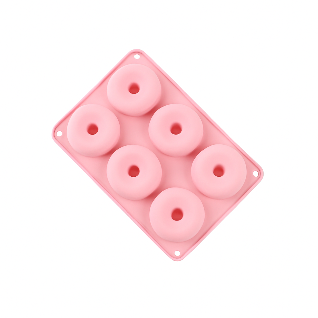 Silicone mini donut mold - 6 hole baking tray
