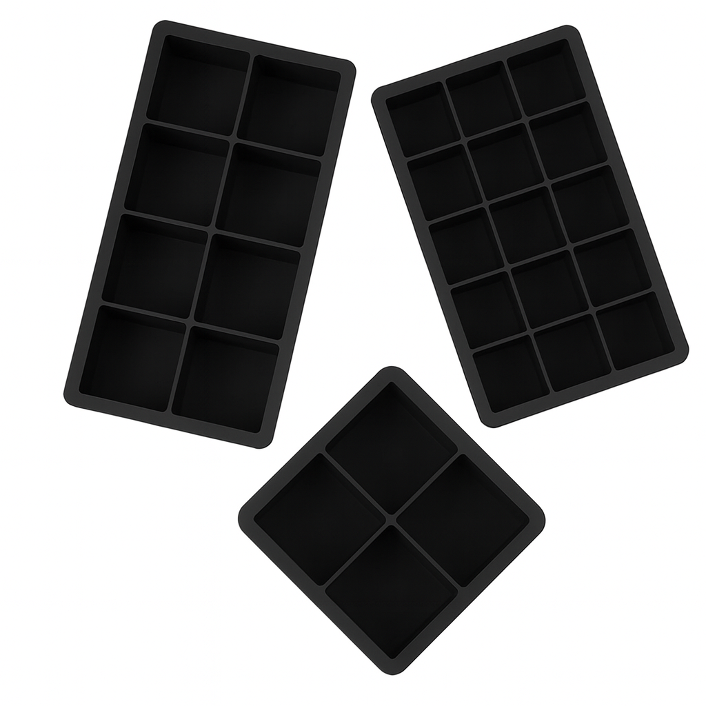 Silicone cube tray - 5 sizes