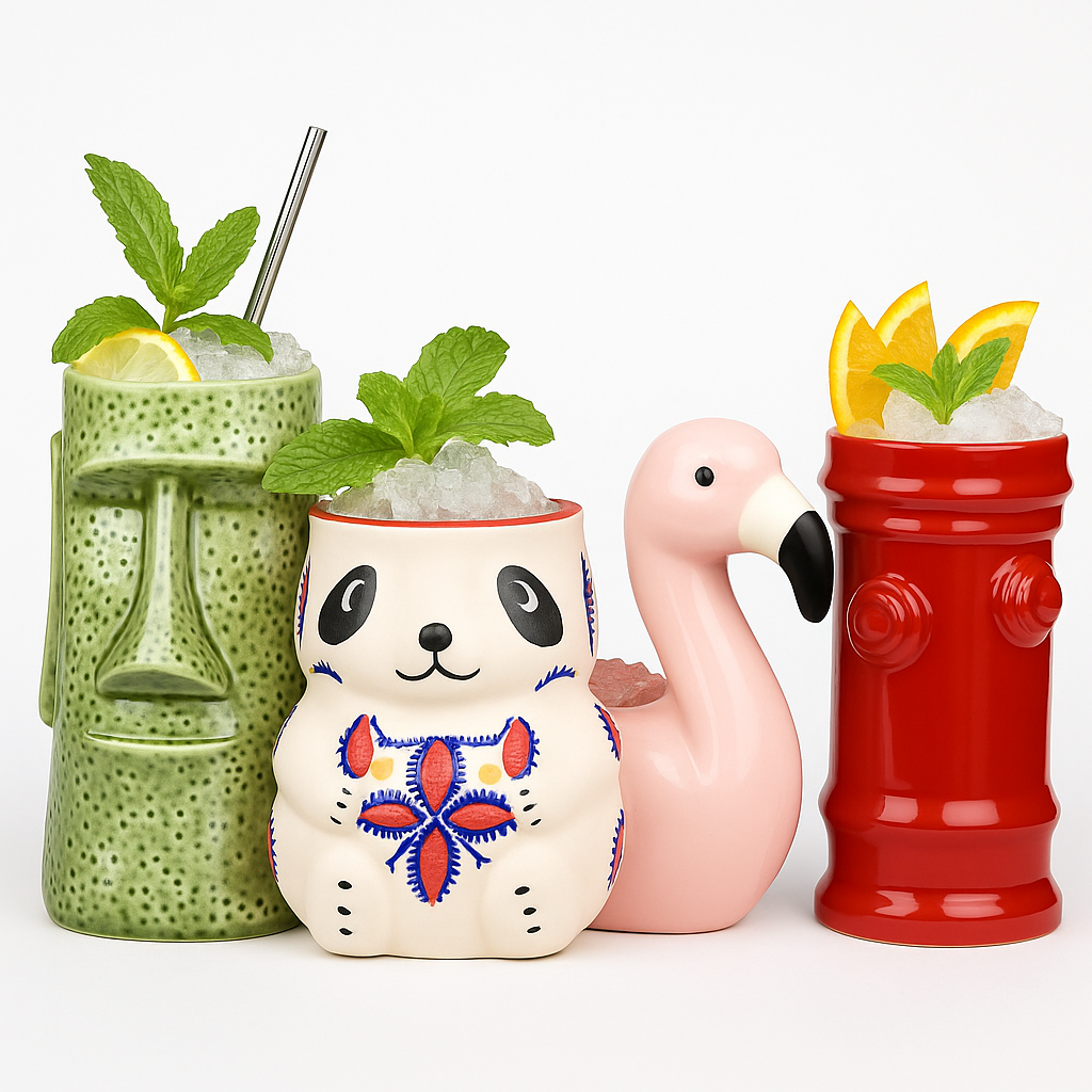 Hawaii ceramic tiki mug - 35 designs