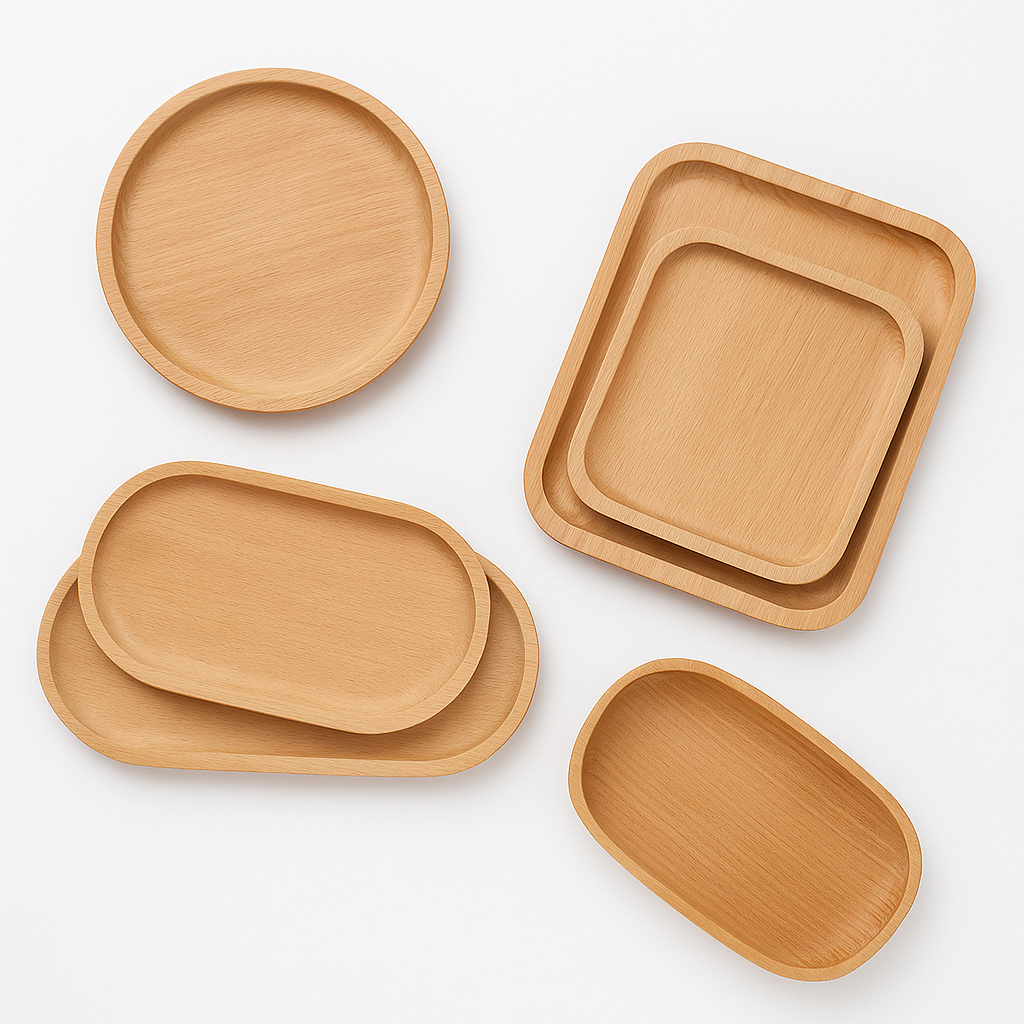 Wooden beech tray