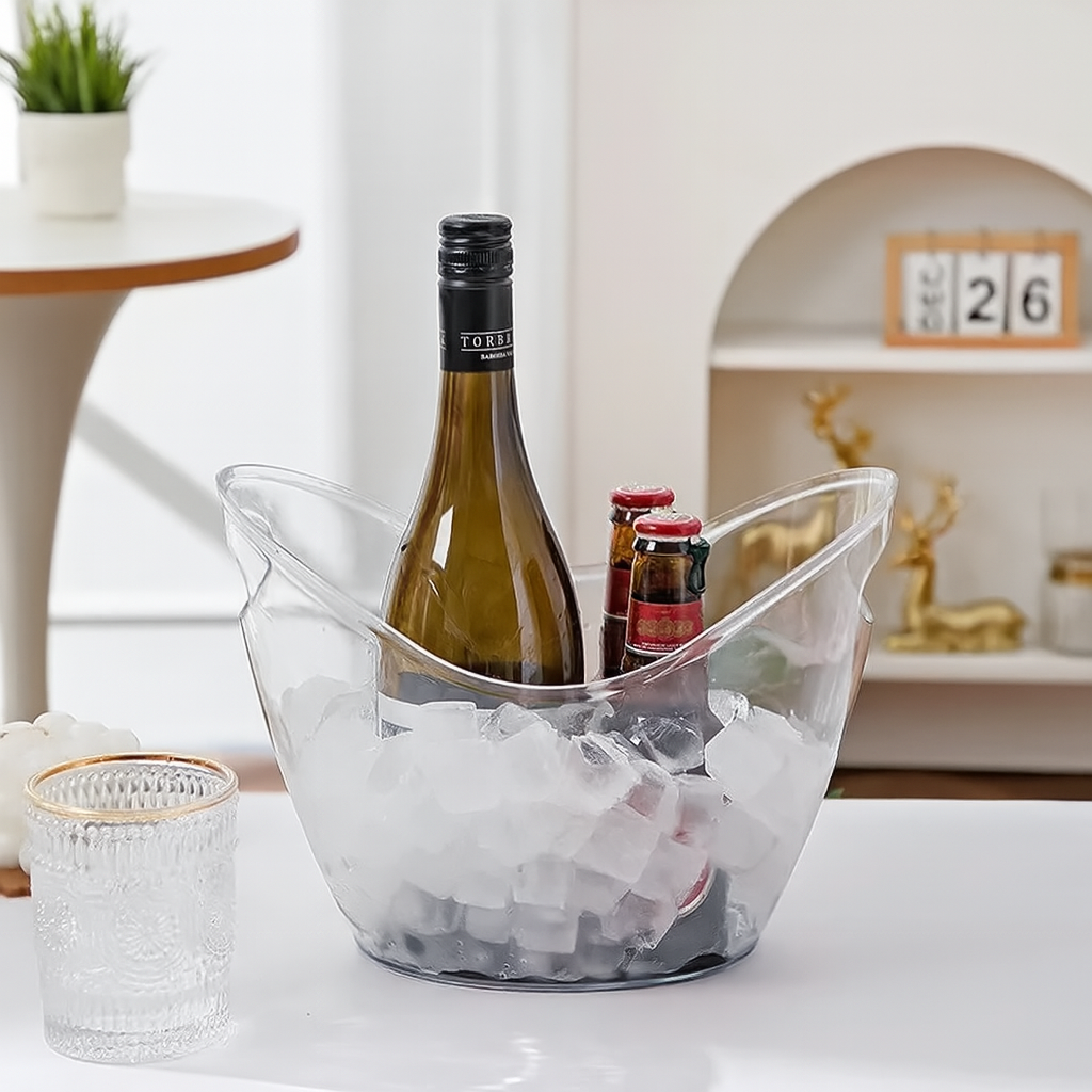 Transparent ice bucket