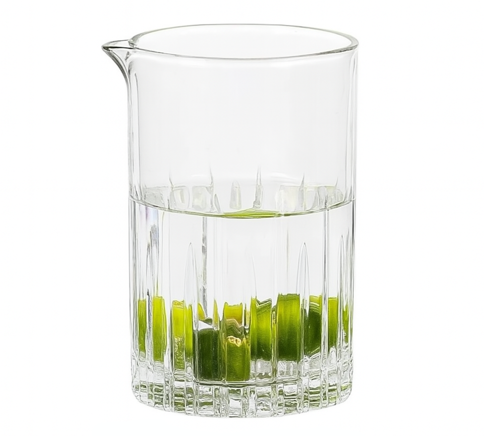 Crystal cocktail mixing glass