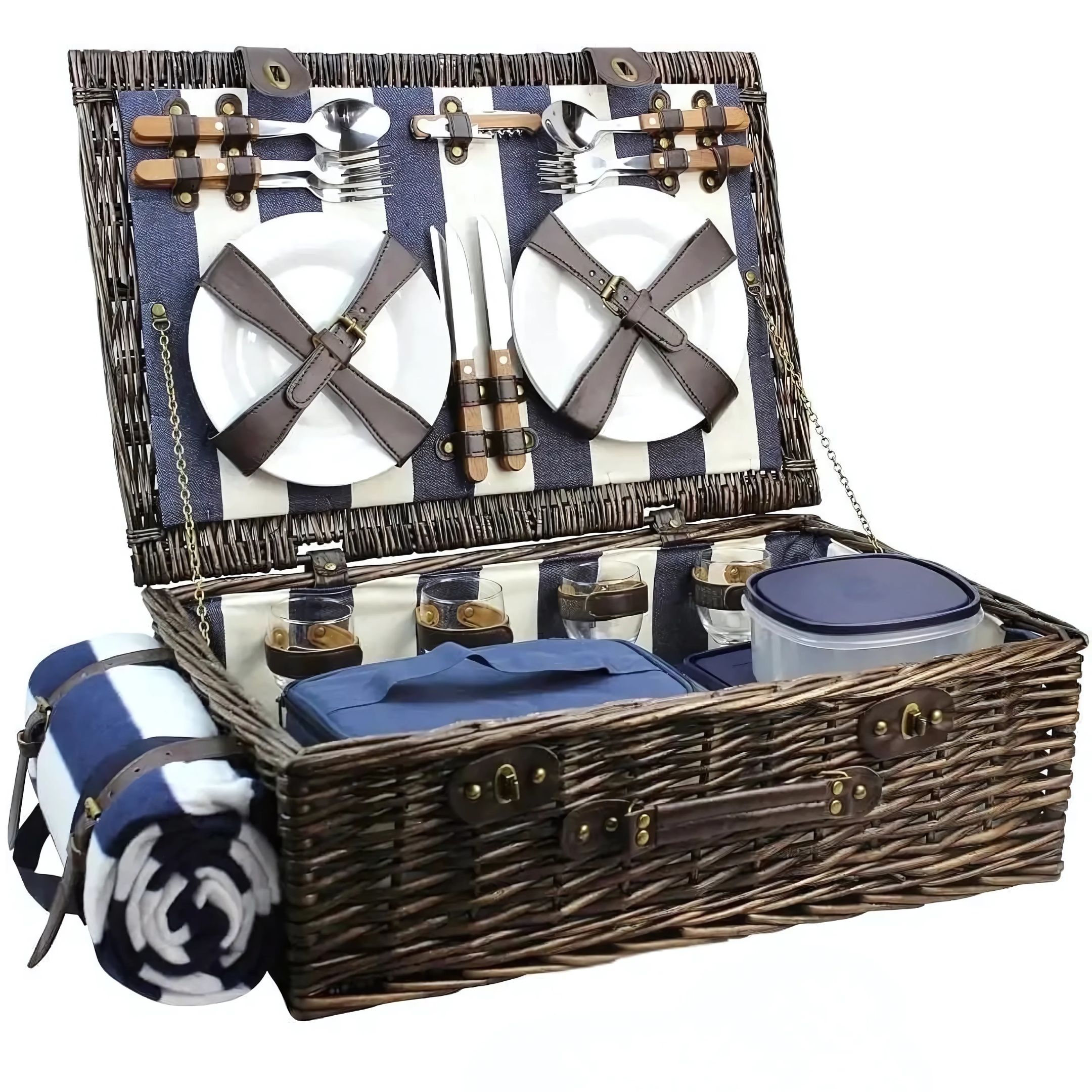 Extra large picnic basket - Set for 4