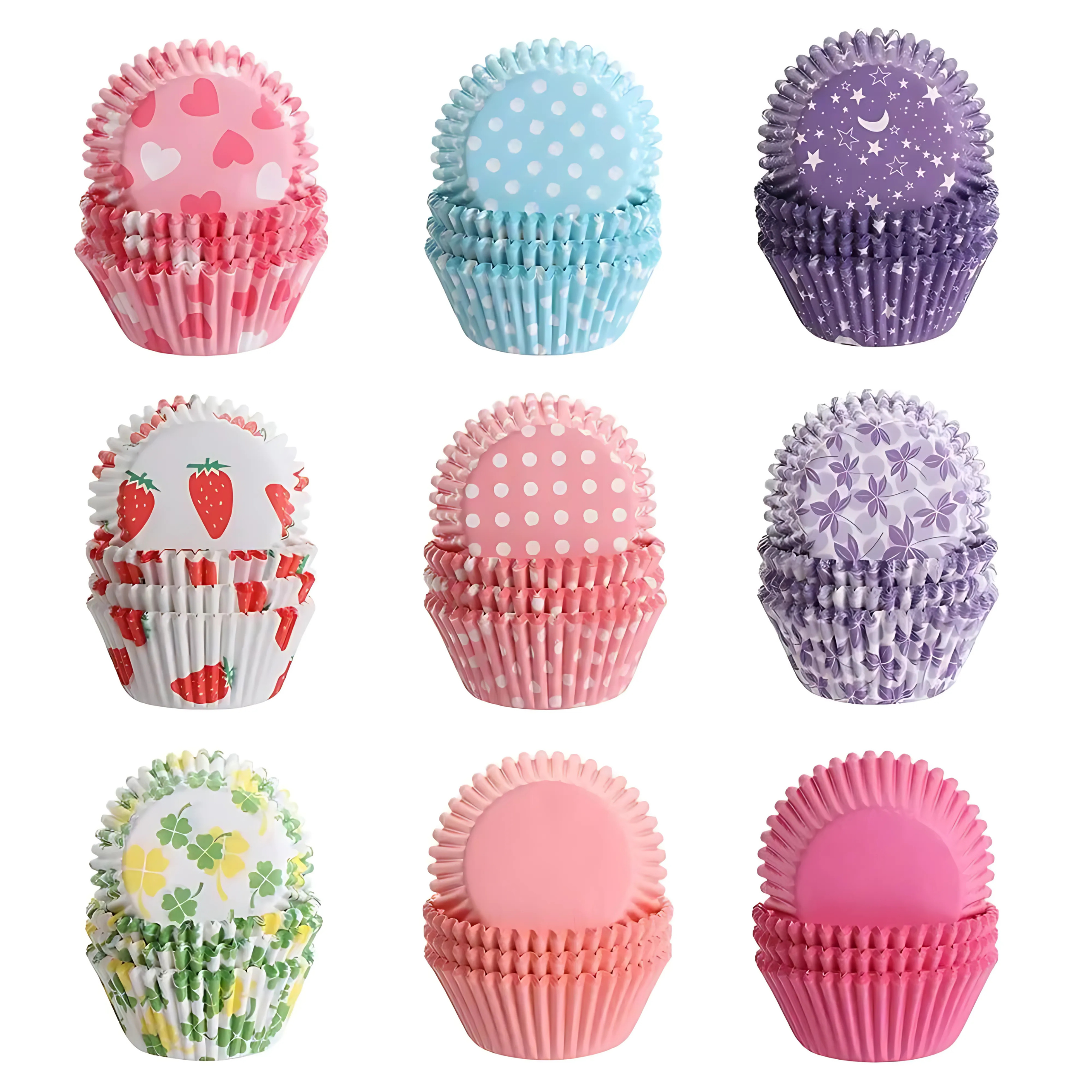 Cupcake paper liners - 100 pcs